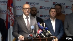 Predsednik Srpske liste Goran Rakić (Foto: VOA)