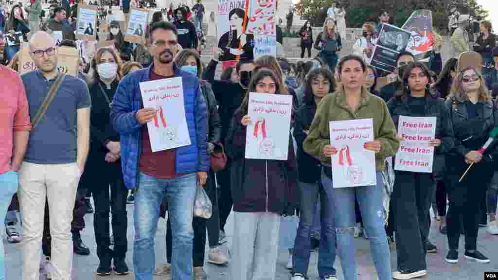 تجمع ایرانیان مقیم واشنگتن در حمایت از اعتراضهای مردمی در ایران؛ جمعه ۲۳ سپتامبر