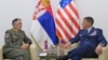 Komandant Komande za specijalne operacije Evropske komande Oružanih snaga Sjedinjenih Američkih Država general-major Stiven Edvards sastao se sa načelnikom Generalštaba Vojske Srbije generalom Milanom Mojsilovićem, u Beogradu, 16. septembra 2022. (Foto: Sajt Ministarstva odbrane)