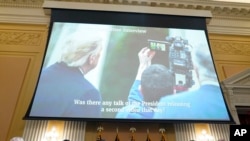 Snimak predsednika Donalda Trampa od 6. januara prikazan je na pretresu komisije za istragu napada, 21. jula 2022.