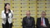 Marinika Tepić, Vladeta Janković i Zdravko Ponoš predstavljeni za kandidate za premijerku Srbije, gradonačelnika Beogada i predsednika Srbije, na konferenciji za štampu koalicije Ujedinjena Srbija, u Beogradu, 2. februara 2022. (Foto: Mediacentar Beograd)