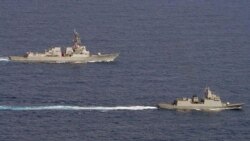 美國加拿大軍艦再次聯合穿越台灣海峽
