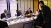 The ministerial roundtable luncheon at the Shangri-La Dialogue summit in Singapore on June 11, 2022. (Photo by Roslan RAHMAN / AFP)