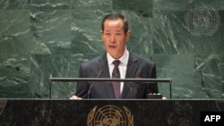 Kim Song, balozi wa Korea kaskazini katika Umoja wa Mataifa.