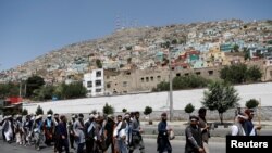 Učesnici avganistanskog marša mira stižu u Kabul, Avganistan, 18. juna 2018. (Photo: REUTERS/Mohammad Ismail)