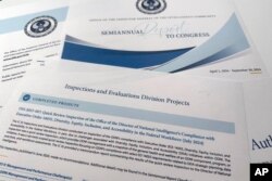 An inspector general's report to Congress for the period ending September 2024 that includes information about compliance by the intelligence director's office with diversity, equity, inclusion and accessibility in the workforce is pictured Jan. 31, 2025.