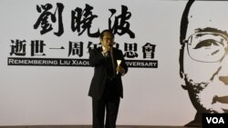 香港支聯會主席何俊仁。(美國之音特約記者 湯惠芸拍攝 )
