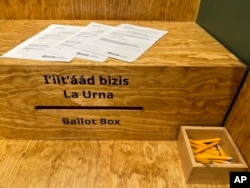 An exhibit at the New Mexico History Museum in Santa Fe on May 17, 2024, recounts the life and times of voting rights pioneer Miguel Trujillo of Isleta Pueblo, who in 1948 successfully challenged New Mexico’s ban on voting by Native Americans.