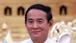 被軍方解職的緬甸總統溫敏（路透社）