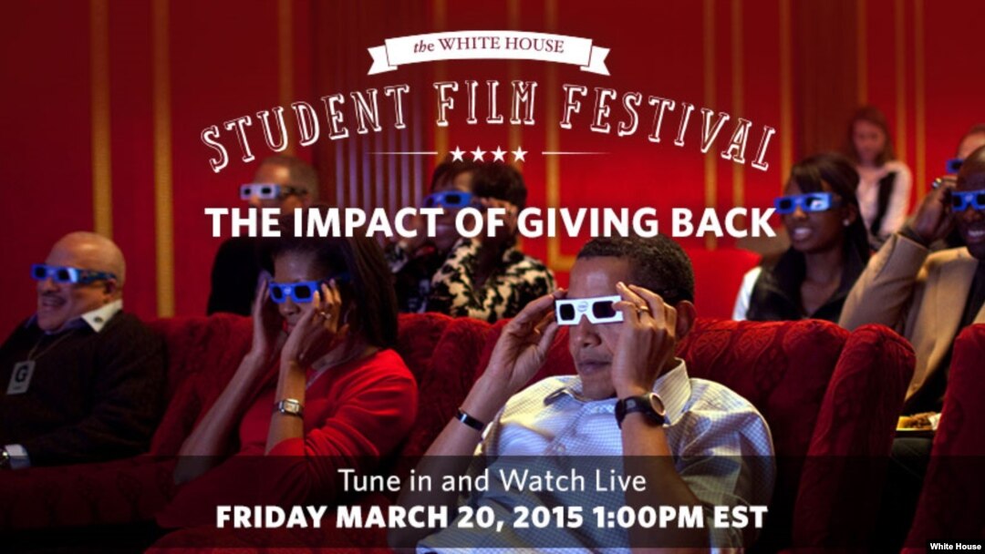 The White House hosted a student film festival on Friday, March 20, 2015. 