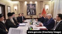 Sastanak crnogorskog premijera Duška Markovića i mitropolita SCP Amfilohija Radovića u Podgorici