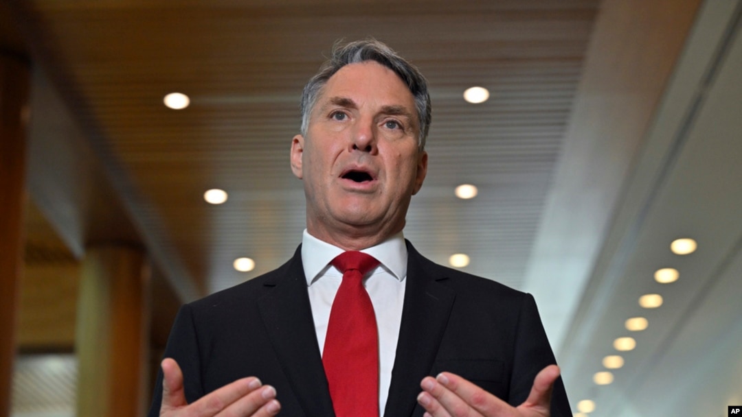 Australia's Deputy Prime Minister Richard Marles speaks at Parliament House in Canberra, Sept. 12, 2024. 