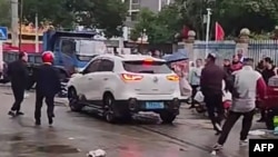 资料照：中国湖南常德发生小学门口驾车冲撞恶性案件。（2024年11月19日）
