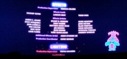 Nama Yorie Kumalasari di bagian credit title film "Trolls World Tour' (dok: Yorie Kumalasari)