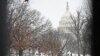Anggota Garda Nasional terlihat melalui pagar dalam batas aman yang mengelilingi lapangan US Capitol di Washington, DC pada 31 Januari 2021. (Foto: AFP)
