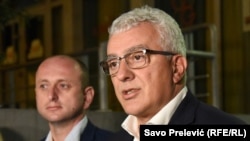 Arhiva: Milan Knežević, predsjednik Odbora za bezbjednost i odbranu Skupštine Crne Gore (Foto: RSE, Savo Prelević)