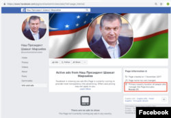 Uzbekistan - page dedicated to President Mirziyoyev and linked to employees of Sputnik was removed by Facebook.