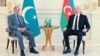 Perdana Menteri Pakistan Shehbaz Sharif (kiri) bertemu dengan Presiden Azerbaijan Ilham Aliyev di Baku, Azerbaijan, dalam foto yang diunggah oleh Sharif pada 24 Februari 2025, di akun X miliknya (@CMShehbaz).