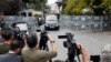 FILE - Journalists work in Istanbul, Turkey, Oct. 31, 2018. When it comes to gender equality in Turkish media, men still dominate managerial roles, research by a journalist union has found.  