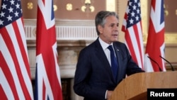 U.S. Secretary of State Blinken meets Britain's Foreign Secretary David Lammy, in London