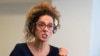 FILE - Iranian dissident Masih Alinejad gestures as she speaks during an interview with The Associated Press, Sept. 23, 2022, in New York. Alinejad was the target of a 2021 kidnapping attempt in New York, which the FBI says was part of a Tehran plot to bring her to Iran. 