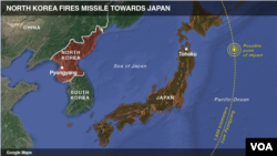 Severna Koreja lansirala raketu preko Japana