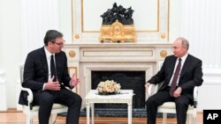 Predsednici Srbije i Rusije u Moskvi, jun 2020.