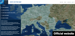 Mapa zemalja članica NATO, pre ulaska Makedonije koja je dobila poziv za priključenje Alijansi (zvančan vebsajt NATO, screenshoot)