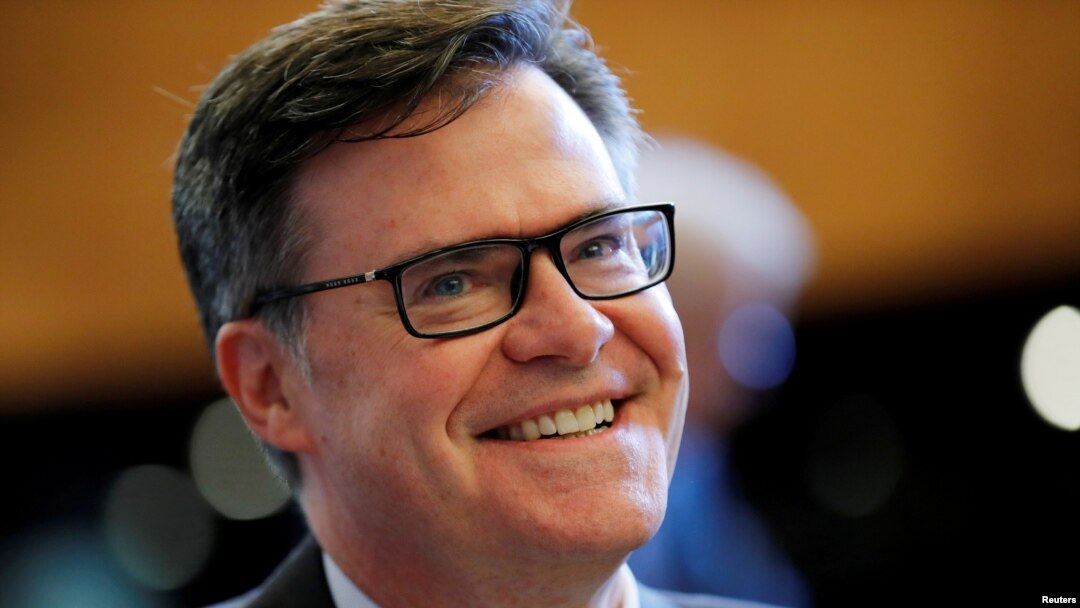 FILE - Dennis Shea U.S. Ambassador to the WTO arrives for the General Council meeting at the World Trade Organization in Geneva, Switzerland, July 26, 2018. 