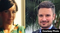 BA experts ya ONU Zaida Catalan et Michael Sharp, bakufaki na Kasaï le 12 mars 2017.