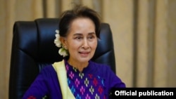 ဒေါ်အောင်ဆန်းစုကြည် (သတင်းဓာတ်ပုံ - Myanmar State Counsellor Office)