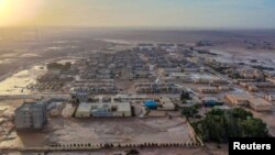 Grad Al-Mukhali poplavljen nakon udara mediteranske oluje "Danijel", u Libiji, 11. septembra 2023.