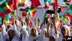 የኢትዮጵያውያን አትሌቶች የበላይነት በታየበት ዱባይ ማራቶን ውድድር ላይ ዱባይ የሚገኙ ኢትዮጵያውያን ባንዲራ በማውለብለብ ድጋፋቸውን በደስታ ገልጸዋል።  
