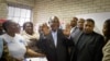 Rais Cyril Ramaphosa akipiga kura katika shule ya msingi ya Hitekani Soweto, Johannesburg, Afrika, Mei 8, 2019.