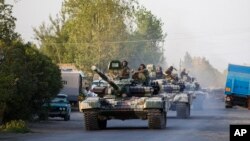 Azerbejdžanski tenkovi na putu ka Agdamu, u avgustu 2014. godine posle eskalacije sukoba jermenske i azerbejdžanske vojske u vezi sa linijom kontrole oko Nagorno-Karabaha