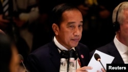 印尼總統佐科·維多多（Joko Widodo)5月12日在美國-東盟特別峰會上。