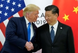 U.S. President Donald Trump meets with China's President Xi Jinping at the start of their bilateral meeting at the G20 leaders summit in Osaka, Japan, June 29, 2019.