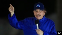 Predsednik Nikaragve Danijel Ortega na ceremoniji otvaranja nadvožnjaka u Managvi, 21. marta 2019.