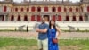 Kumkum Sharma and her husband, Vinayak Gawankar, pose in Hue city, Vietnam. They are among millions of Indians turning to Asian countries for vacations. (Photo courtesy of Kumkum Sharma)