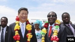 Umongameli Robert Mugabe elomongameli Xi Jinping wele China