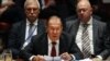 U.S. -- Russian Foreign Minister Sergey Lavrov speaks during the United Nations Security Council briefing on counterproliferation on the second day of the UN General Assembly September, at the United Nations in New York, 26, 2018