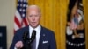 President Joe Biden participates in a virtual event with the Munich Security Conference, in the East Room of the White House, in Washington, Feb. 19, 2021. 
