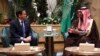 U.S. Secretary of State Marco Rubio meets with Saudi Arabia's Crown Prince Mohammed bin Salman in Riyadh on Feb. 17, 2025. 