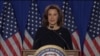 Michigan Gov. Gretchen Whitmer speaks with reporters, Feb. 4, 2020, at her office in Lansing, Mich., about delivering the Democratic response to President Trump's State of the Union address.