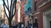 People stand outside "Anne Frank The Exhibition" during its official opening on International Holocaust Remembrance Day at the Center for Jewish History in New York, Jan. 27, 2025.