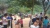 ဘူးသီးတောင်မြို့နယ် စိုင်းဒင်ဈေးရွာရောက် စစ်ရှောင်များ။ (ဓါတ်ပုံ - MP Oung Thaung Shway)