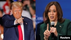 Republikanski predsednički kandidat Donald Tramp i demokratska predsednička kandidatkinja Kamala Haris
