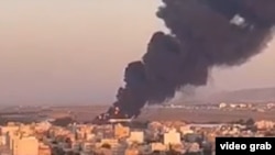 دود برخاسته بر فراز مشهد