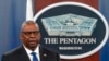 Menteri Pertahanan Lloyd Austin berbicara selama konferensi pers dengan Menteri Pertahanan Nasional Korea Selatan Lee Jong-sup di Pentagon, 3 November 2022, di Washington. (Foto: AP)