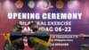 Philippine and US military officers unfurl a flag during opening ceremonies of joint exercises in Taguig city, Philippines, Oct. 3, 2022. The drills practiced responses to a crisis in a region long on edge over South China Sea disputes and China's hostile